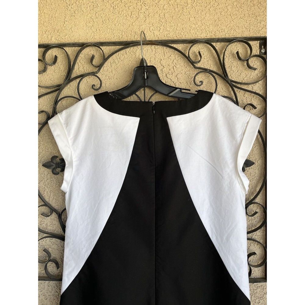 Lafayette 148 New York Dima dress - size 8 - black/white - Picture 7 of 10